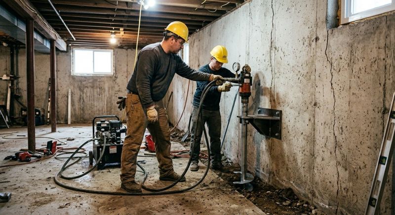 Basement Stabilization in Kalamazoo County, MI