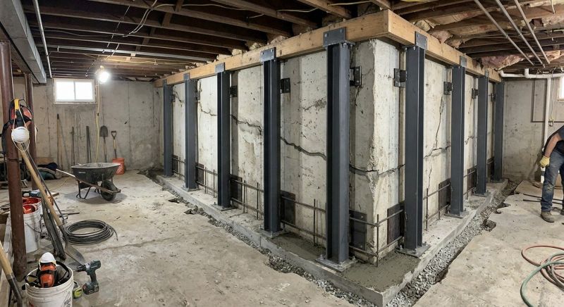 Basement Stabilization in Kalamazoo County, MI