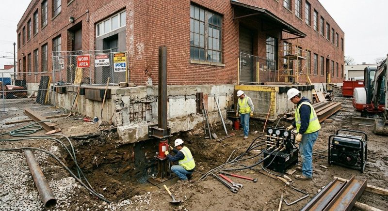 Building Foundation Repair in Battle Creek, MI
