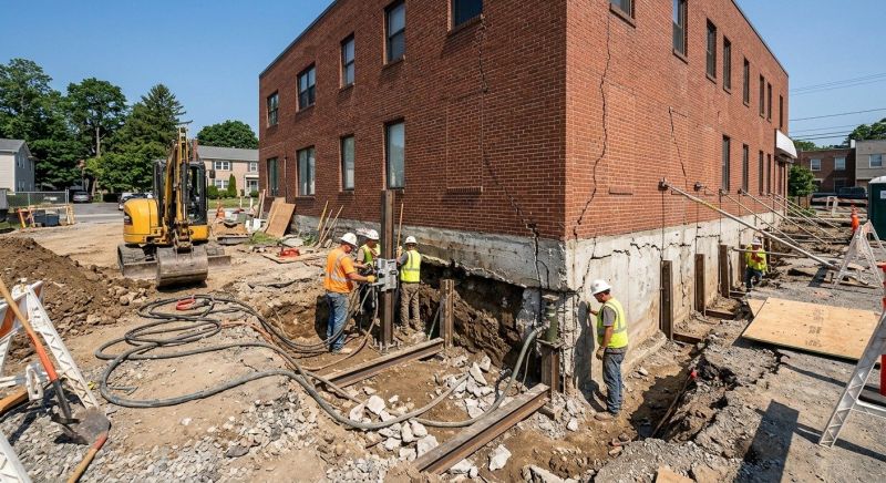Building Foundation Repair in Three Rivers, MI