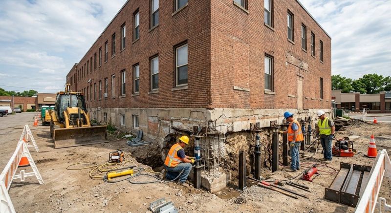 Commercial Foundation Repair in Kalamazoo County, MI
