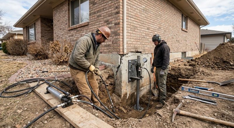 Concrete Foundation Repair in Colon, MI