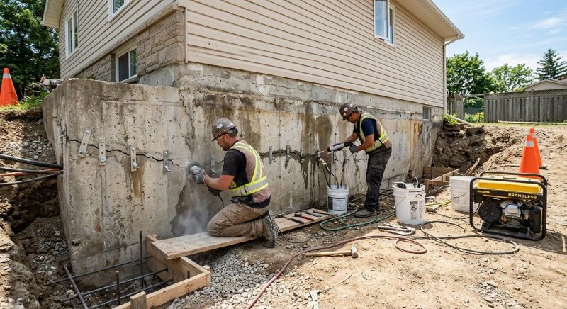 Concrete Foundation Repair in Union City, MI