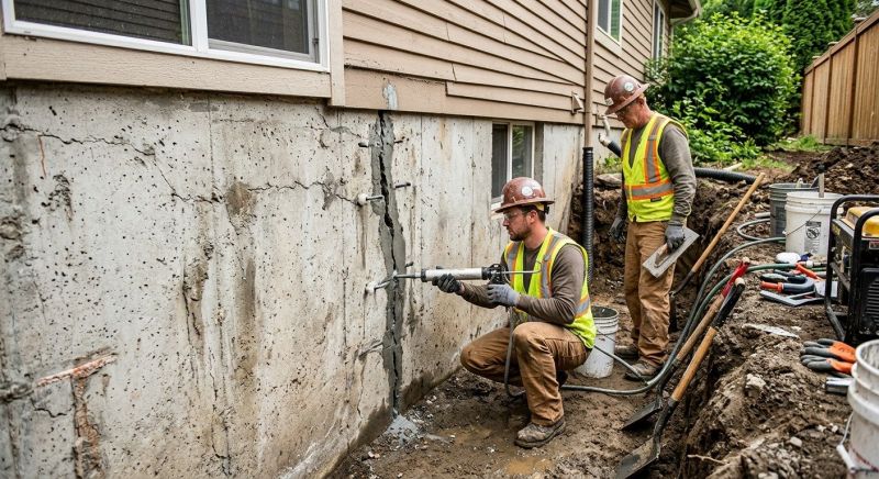 Cracked Foundation Repair in Three Rivers, MI