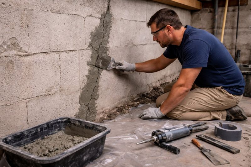Foundation Crack Repair in Kalamazoo, MI