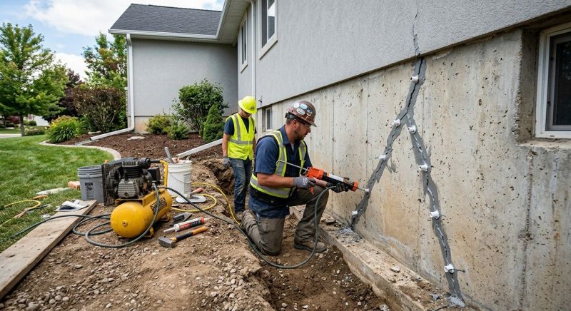 Foundation Crack Repair in Shelbyville, MI
