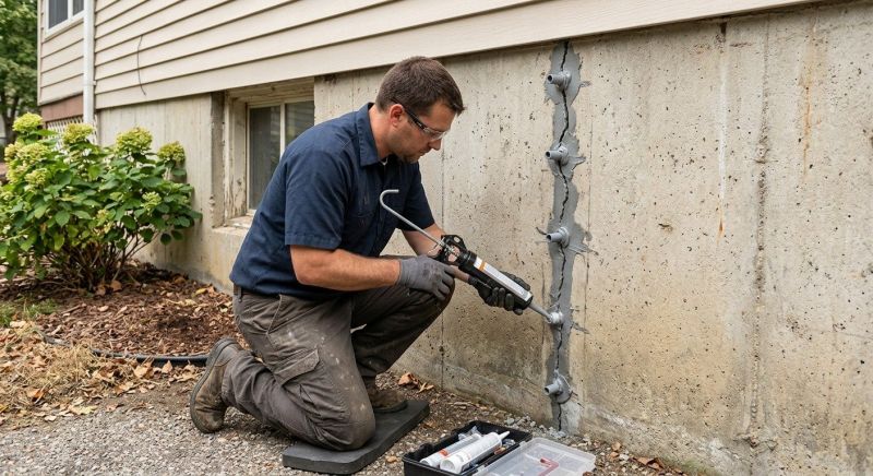Foundation Crack Sealing in Kalamazoo County, MI