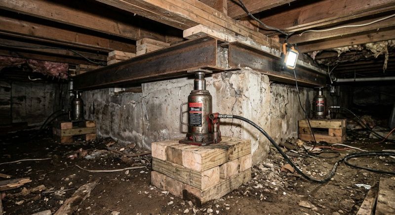 Foundation Jacking in Battle Creek, MI