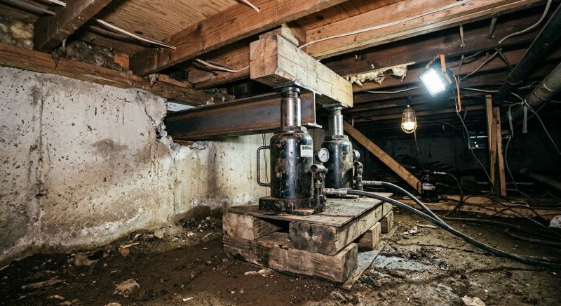 Foundation Jacking in Colon, MI