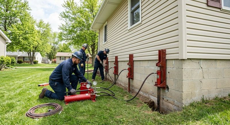 Foundation Jacking in Scotts, MI