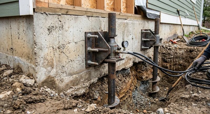 Foundation Pier Leveling in Kalamazoo County, MI