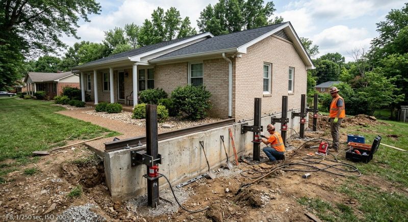 Foundation Pier Leveling in Kalamazoo County, MI