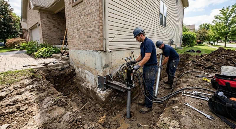 Foundation Settlement Repair in Kalamazoo County, MI