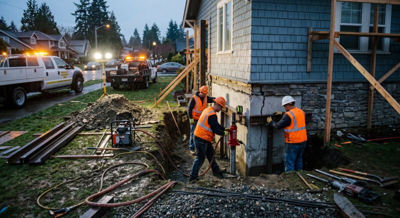 Foundation Stabilizing in Battle Creek, MI