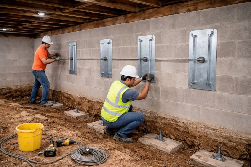 Foundation Stabilizing in Colon, MI