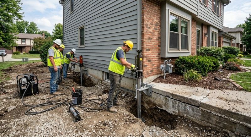 Foundation Stabilizing in Union City, MI