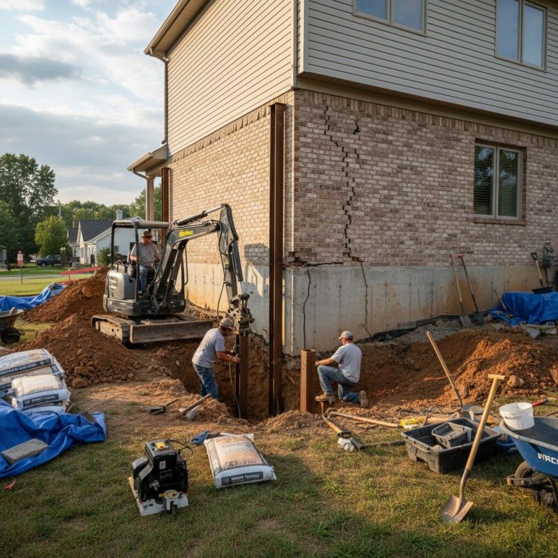 Foundation Structural Repair in Galesburg, MI