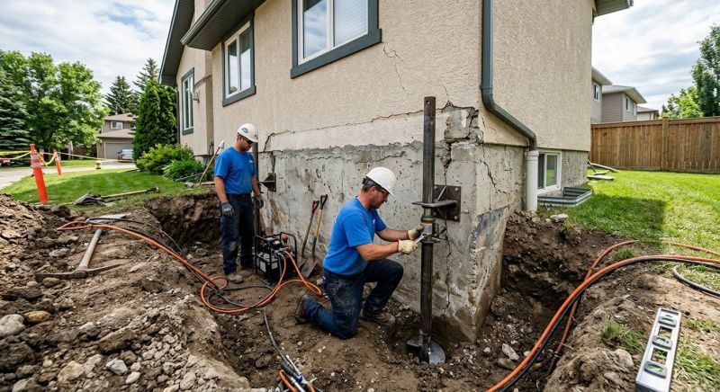 Helical Piers Installation in Kalamazoo County, MI