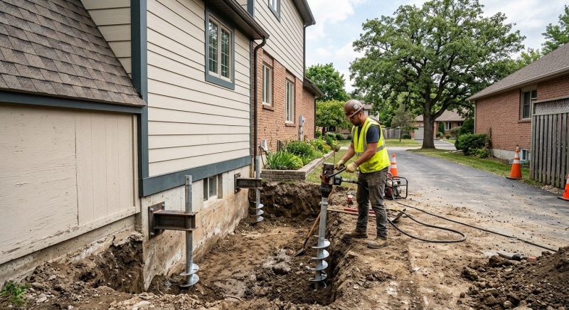 Helical Pile Installation in Kalamazoo County, MI