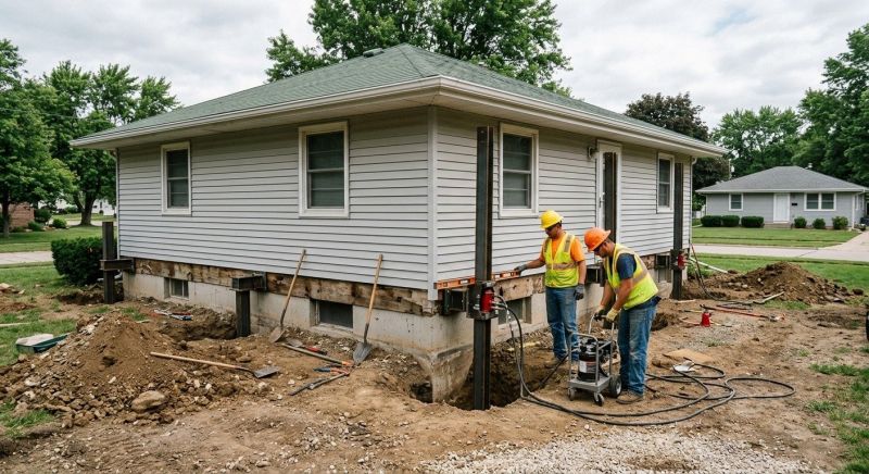 Home Foundation Leveling in Mendon, MI