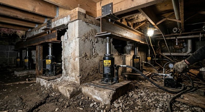 House Foundation Leveling in Kalamazoo County, MI