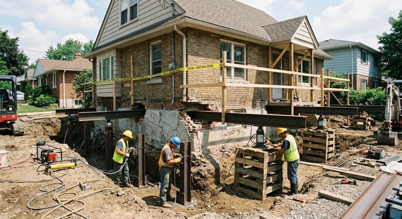 House Foundation Repair in Gobles, MI