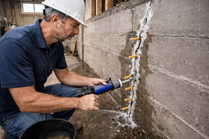 Leaking Foundation Repair in Kalamazoo County, MI