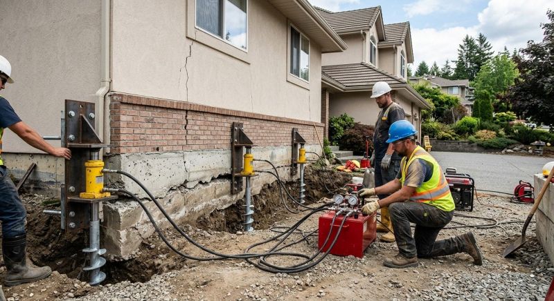 Sinking Foundation Lifting in Kalamazoo County, MI