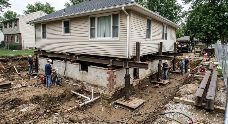 Sinking Foundation Lifting in Kalamazoo County, MI