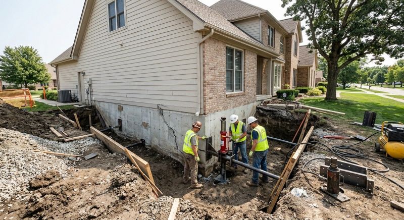 Sinking Foundation Repair in Gobles, MI