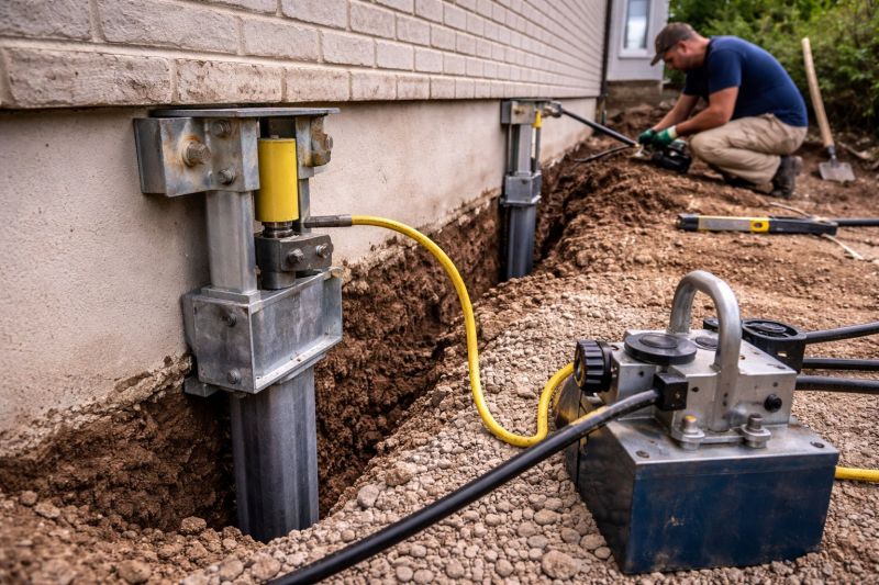 Sinking Foundation Repair in Mendon, MI