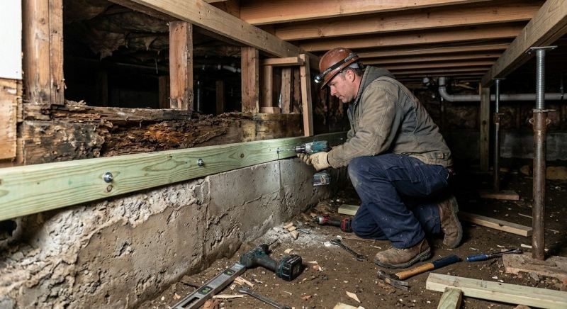 Sinking Foundation Repair in Scotts, MI