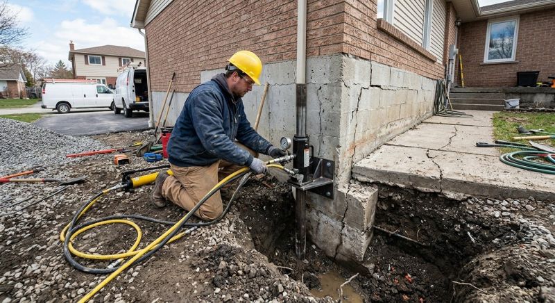 Sinking Foundation Repair in Shelbyville, MI