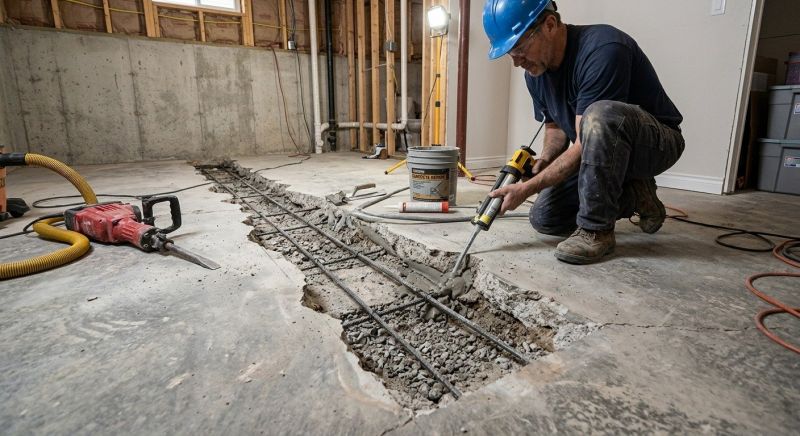 Slab Foundation Repair in Kalamazoo County, MI